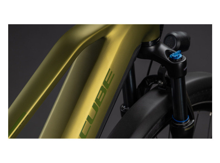 Vélo trekking électrique TOURING HYBRID PRO 800 Kaki/Noir