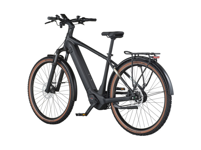 Vélo urbain/trekking électrique E-HORIZON SUV 20 BELT Noir Mat