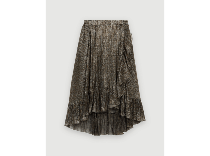 Jupe mi-longue en lurex