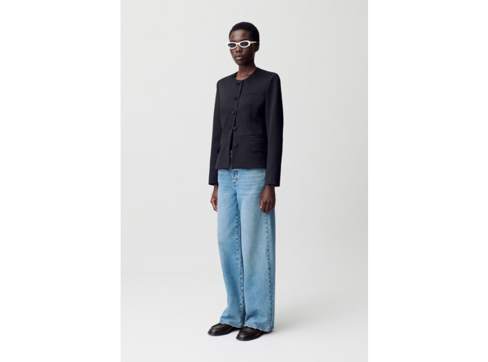 Veste cintrée satinée