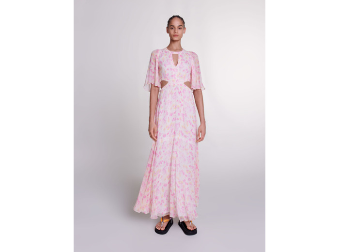 Robe longue à imprimé fleuri