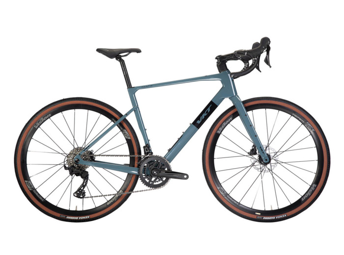 Vélo de gravel MANTIK GRX DI2 2X12V Bleu Pétrole