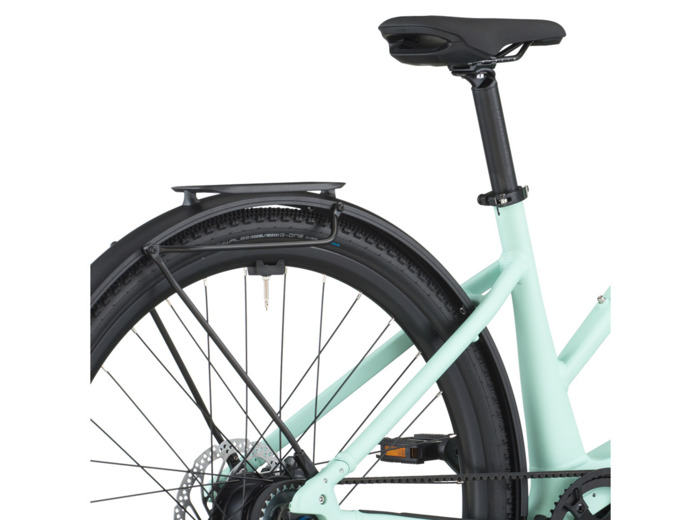 Vélo urbain électrique PASSAGE 10 BELT SLOPE Vert Menthe
