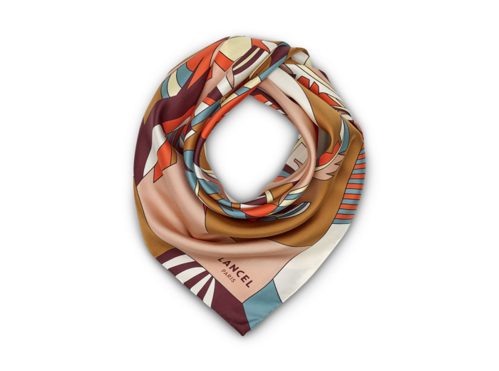Motif Arabesque - Carré - Grand modèle - Twill de soie