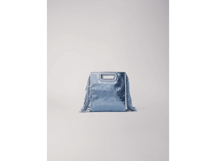 Sac M mini effet python métallisé