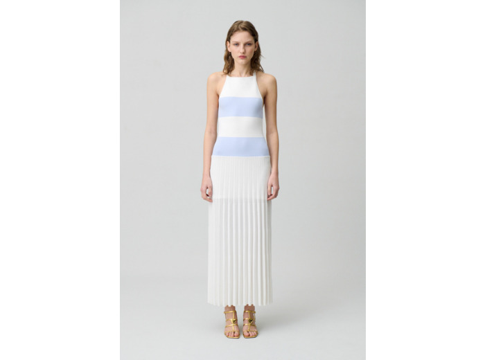 Robe longue en maille