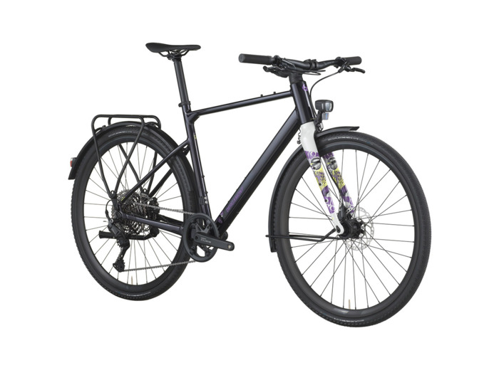 Vélo de gravel GRANDURANCE FB 10 EQ Noir/Violet