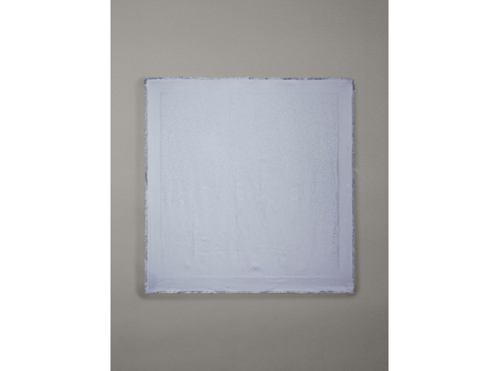 ÉCHARPE CARRE EN JACQUARD MONOGRAMME
