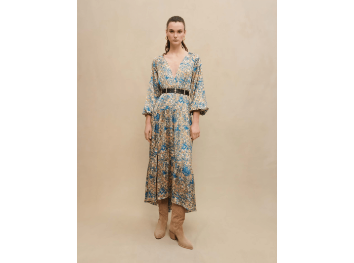 Robe longue imprimée