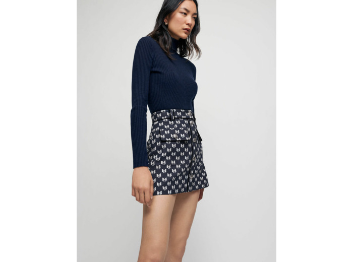 Jupe en jacquard nœuds