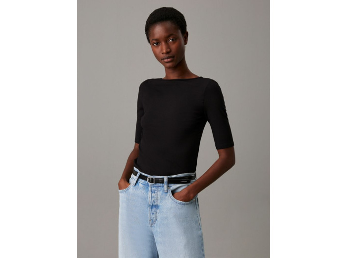 TOP RIB MODAL AVEC DOS EN COUPE SCOOP
