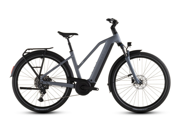 Vélo trekking électrique TOURING HYBRID PRO 800 Gris Perle/Gris