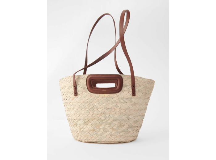 Panier en palme tressé