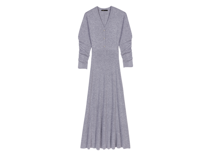 Robe longue en maille