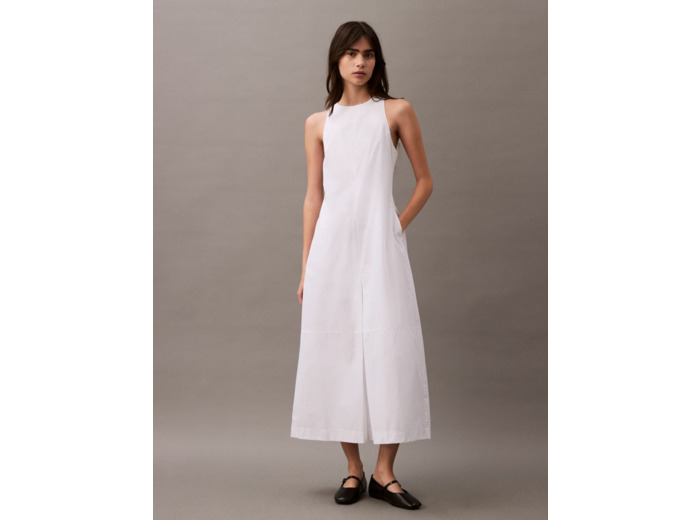 ROBE CASUAL EN POPLINE DE COTON