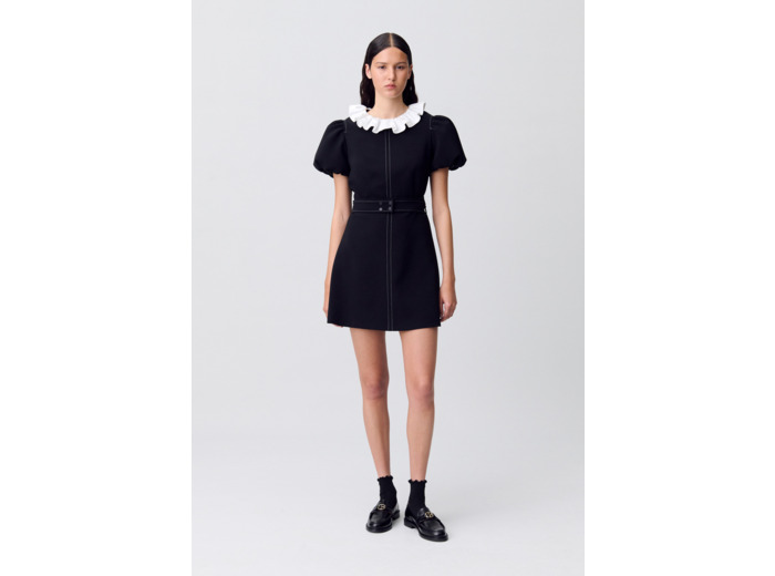 Robe courte col