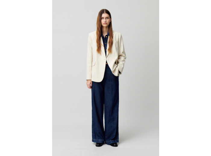 Veste tailleur à rayures