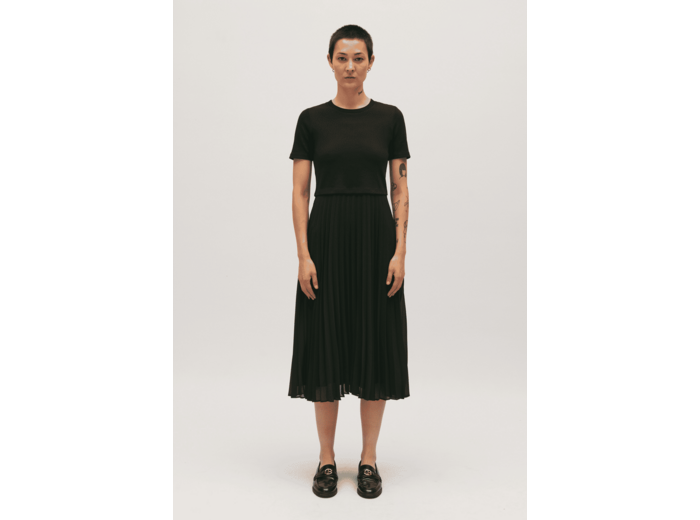 Robe Teli longue bimatière