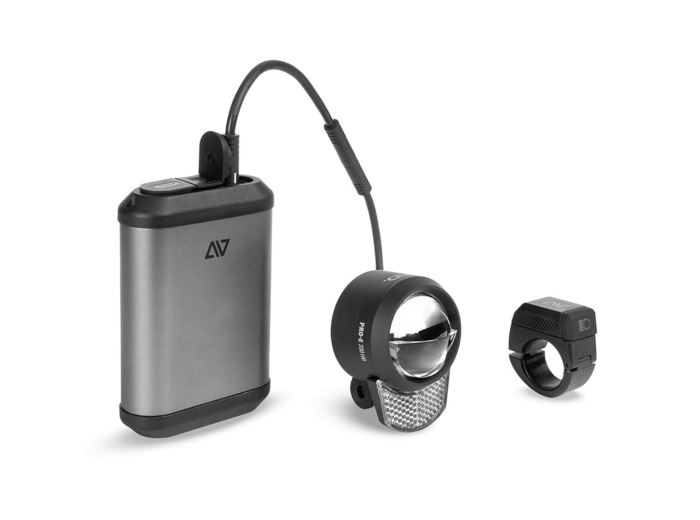 Feu avant PRO-E 200 HB POWERBANK Gris Sidéral/Noir