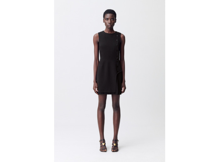 Robe courte plissée