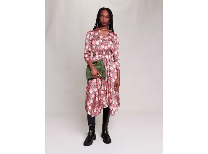 Robe longue à fleurs