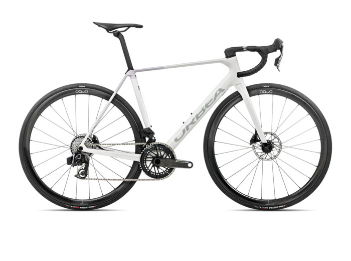 Vélo de route ORCA M21ETEAM Blanc Iris/Lilas