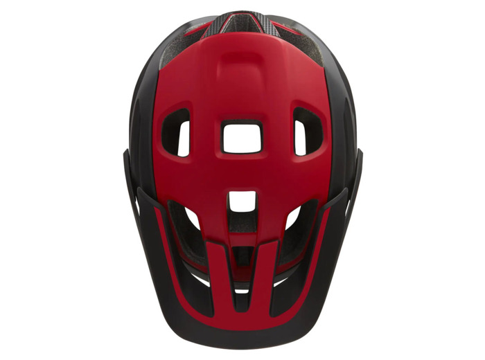 Caque VTT Unisexe JACKAL Rouge/Noir Mat