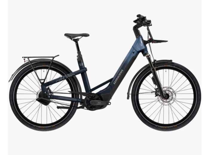 Vélo urbain/trekking électrique YAKUN ENV ABS LOW Bleu Nuit/Noir