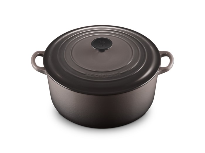 Cocotte ronde 28cm en fonte émaillée flint