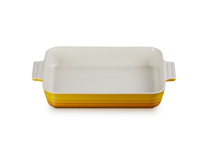 Plat rectangulaire classique 32cm en céramique nectar