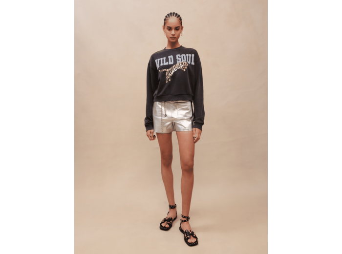 Sweat en coton imprimé
