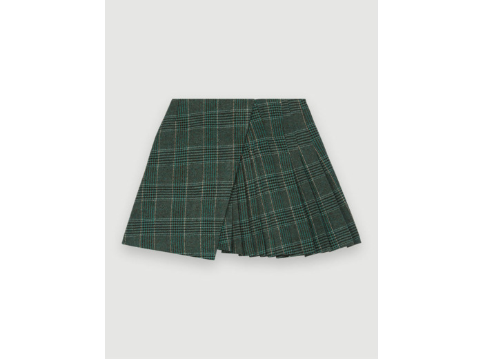 Jupe plissée à carreaux façon kilt
