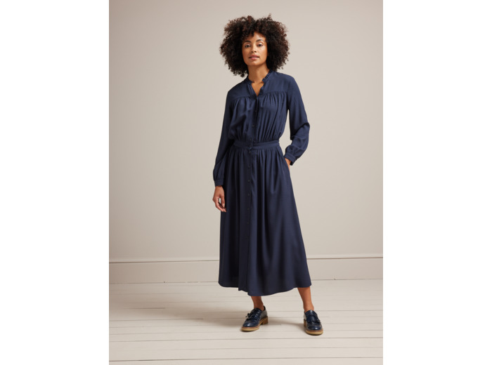 Robe bouton visc