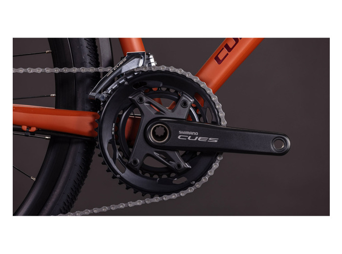 Vélo trekking NULANE RACE FE Ambre/Noir