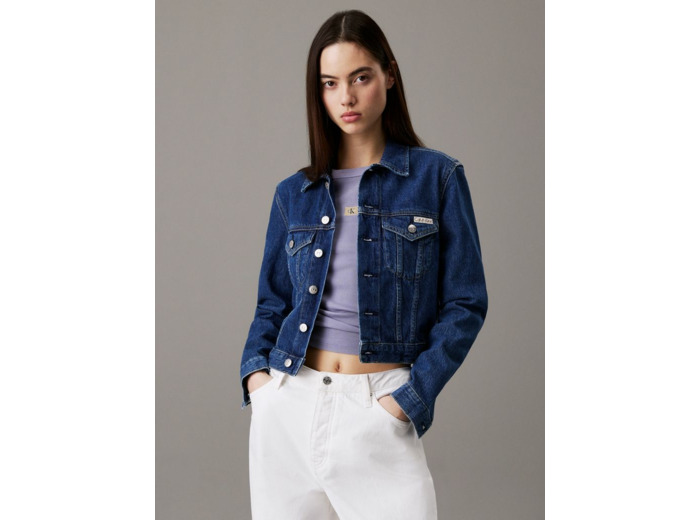 VESTE TRUCKER EN DENIM CROPPÉE DES ANNÉES 90