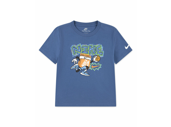 T-shirt Jeune enfant NKB CHALKY BOXY BBALL TEE Bleu