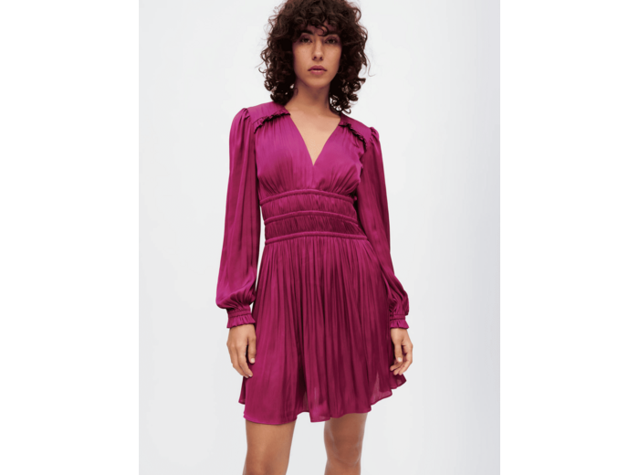 Robe en satin fluide