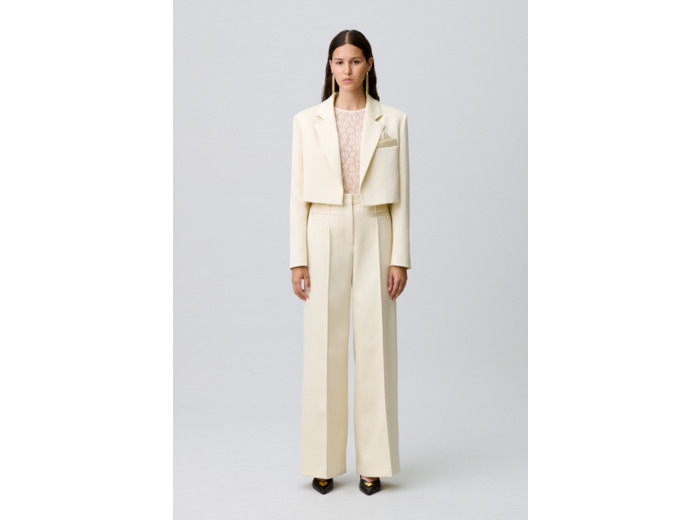Veste satinée tailleur