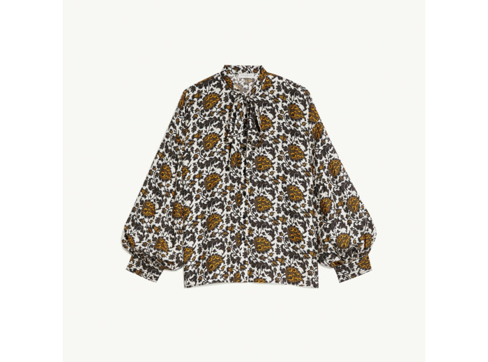 Chemise imprimée en soie
