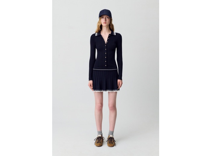 Robe maille chemise