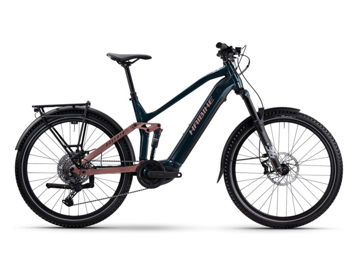 Vélo trekking électrique ADVENTR 8.5 Vert Foncé/Cuivre