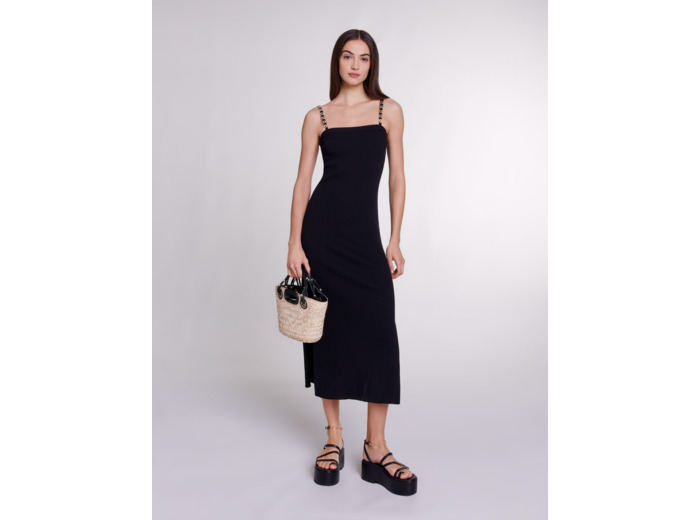 Robe longue en maille