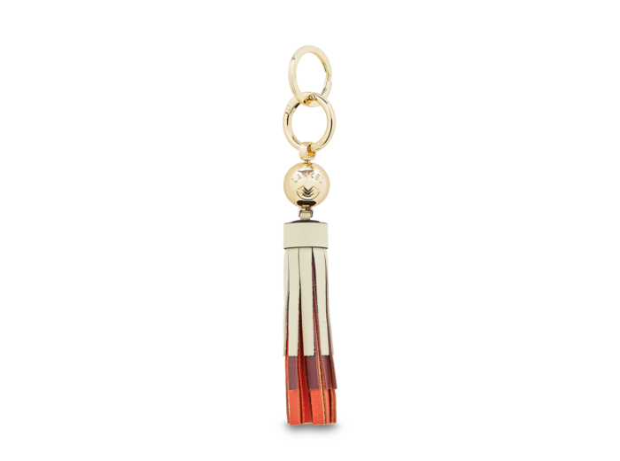 Les Ailes de Lancel - Porte-clés pompon XL - Cuir lisse et métal