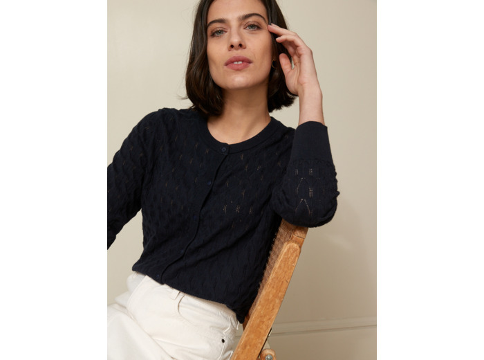 CARDIGAN MAILLE AJOURE