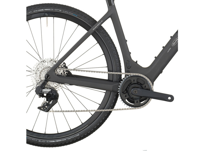 Vélo de gravel électrique SOLACE GRAVEL 30 Noir Carbone