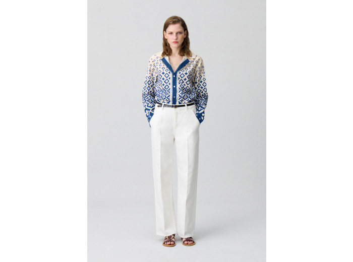 Chemise fluide imprimée