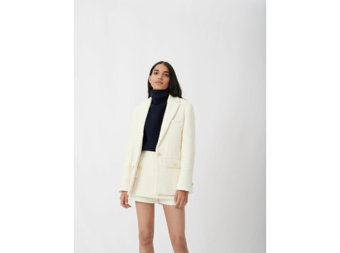 Veste façon tweed cintrée