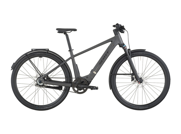 Vélo urbain électrique PASSAGE 10 BELT Gris Nuit