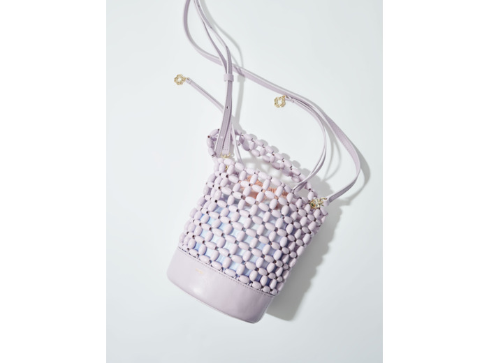 Sac seau orné de perles