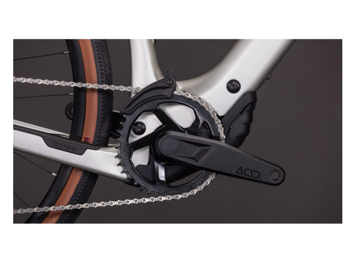 Vélo trekking électrique NULANE HYBRID C:62 RACE 400X Gris